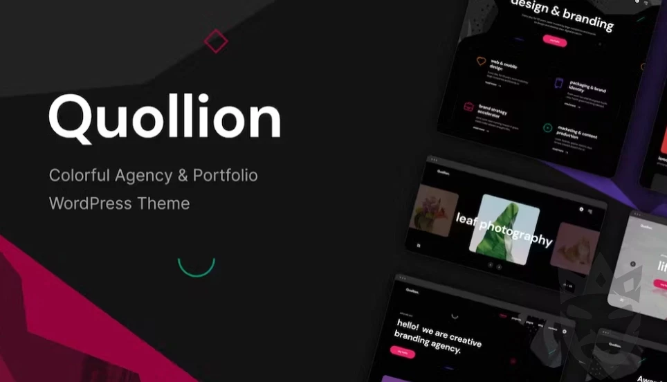 Quollion - Colorful Agency & Portfolio Theme