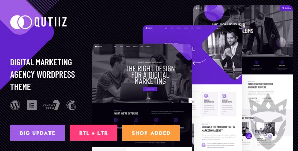 Qutiiz - Digital Marketing Agency WordPress Theme