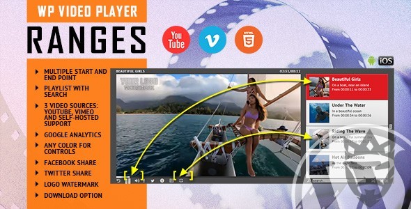 RANGES - Video Player With Multiple Start and End Points - WordPress Plugin