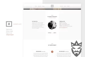 RIVAL One Page Vcard Wordpress Theme