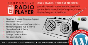 Radio Player Shoutcast  Icecast WordPress Plugin