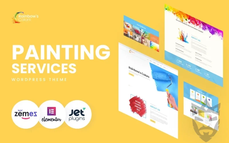 Rainbow’s Colors - Painting Company Responsive WordPress Theme