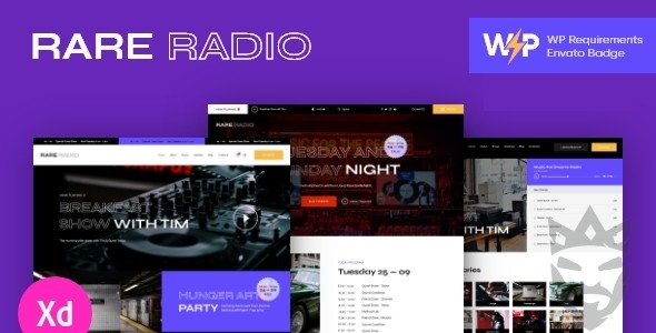 Rare Radio | Music Radio  Podcast WordPress Theme