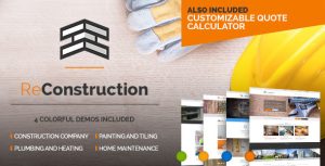 ReConstruction - Contractor  Building WordPress Theme