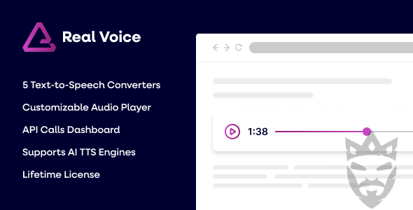 Real Voice - AI Text to Speech Plugin for WordPress