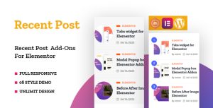 Recent Posts Widget for Elementor