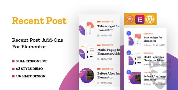 Recent Posts Widget for Elementor