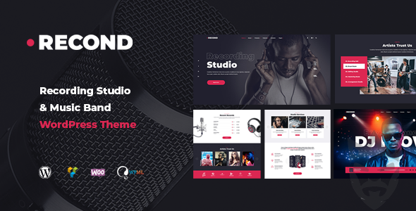 Recond - Recording Studio  Music Band WordPress Theme