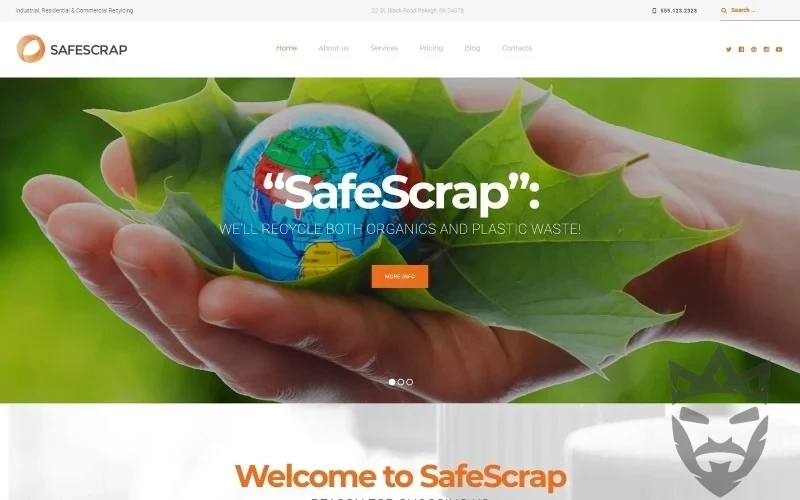 Recycling Services Environmental WordPress Theme