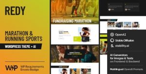 Redy | Marathon  Running Sports WordPress Theme