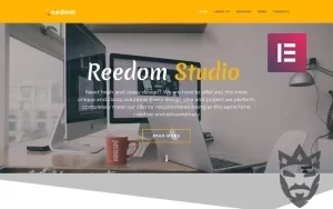 Reedom - Web Design Studio Multipurpose Minimal WordPress Elementor Theme WordPress Theme