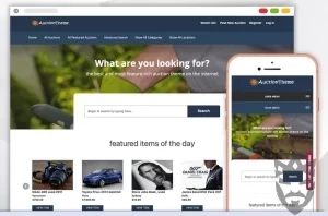 Responsive WordPress Auction Theme