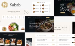 Restaurant WordPress Theme - Kababi