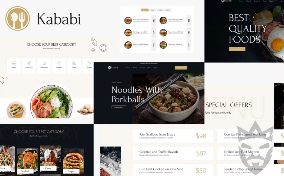 Restaurant WordPress Theme - Kababi