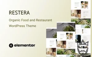 Restera - Organic Food and Restaurant One Page WordPress Theme