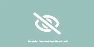 Restrict Content Pro View Limit