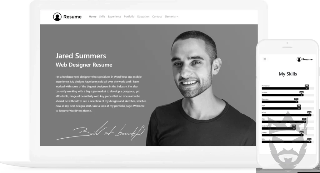 Resume WordPress Theme