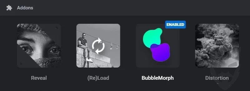 Revslider BubbleMorph AddOn