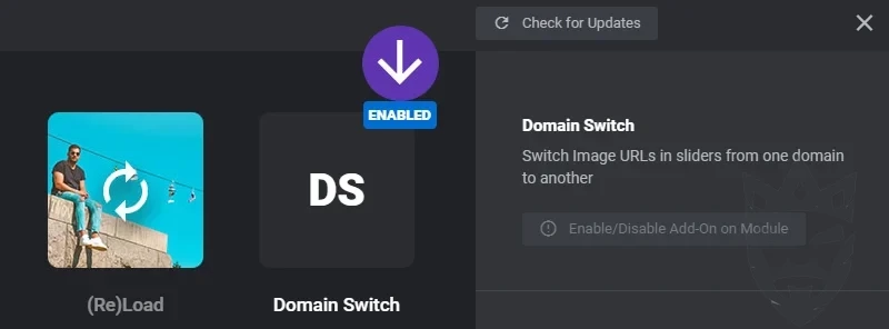 Revslider Domain Switch AddOn