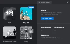 Revslider (Re)load AddOn