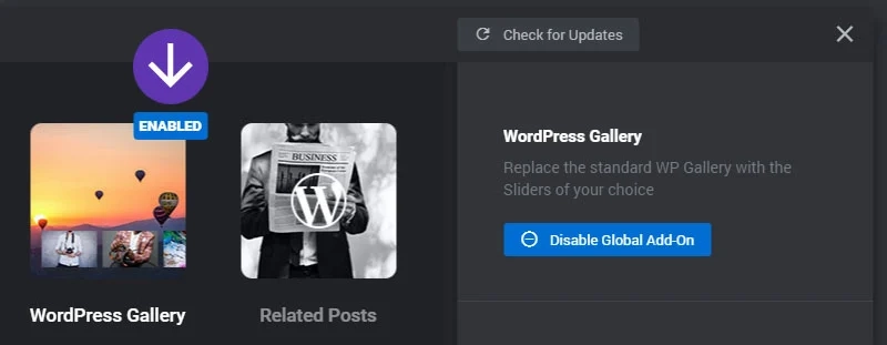 Revslider WordPress Gallery AddOn