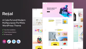 Rexal - A Colorful Portfolio WordPress Theme