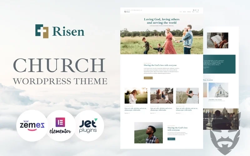 Risen - Neat WordPress Theme Church WordPress Theme