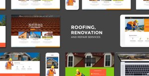 Roofing - Renovation  Repair Service WordPress Theme