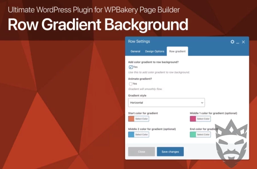 Row Gradient Background for WPBakery Page Builder