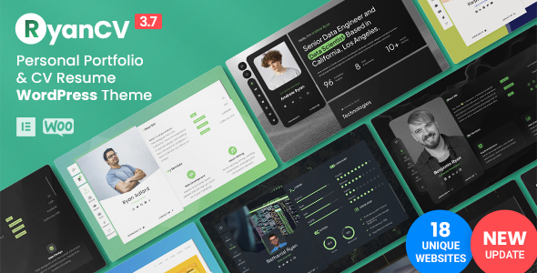 RyanCV - Personal Portfolio Resume Theme