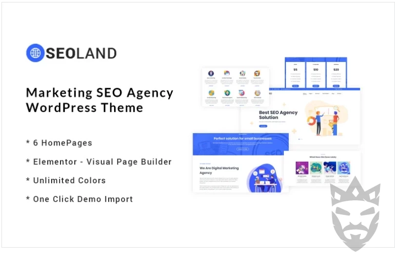 SEOLand - Digital Marketing SEO Agency WordPress Theme