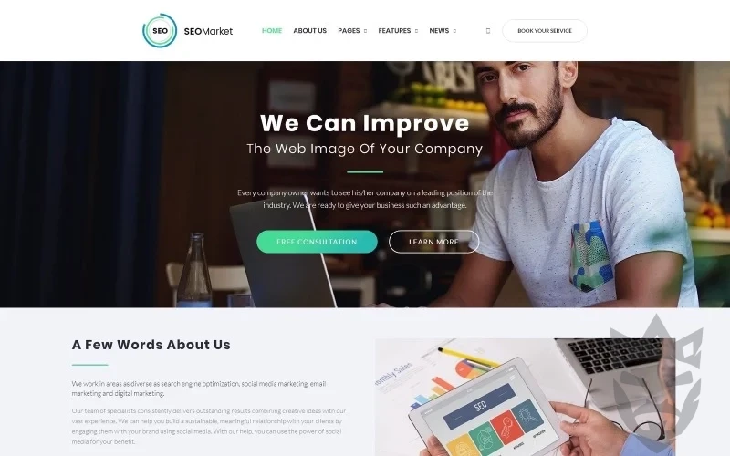 SEOMarket - SEO Website WordPress Theme