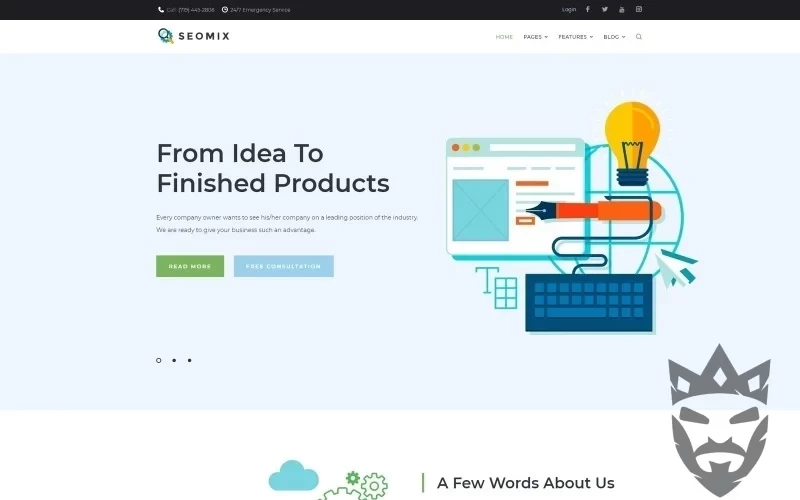 SEOmix - SEO Company WordPress Theme