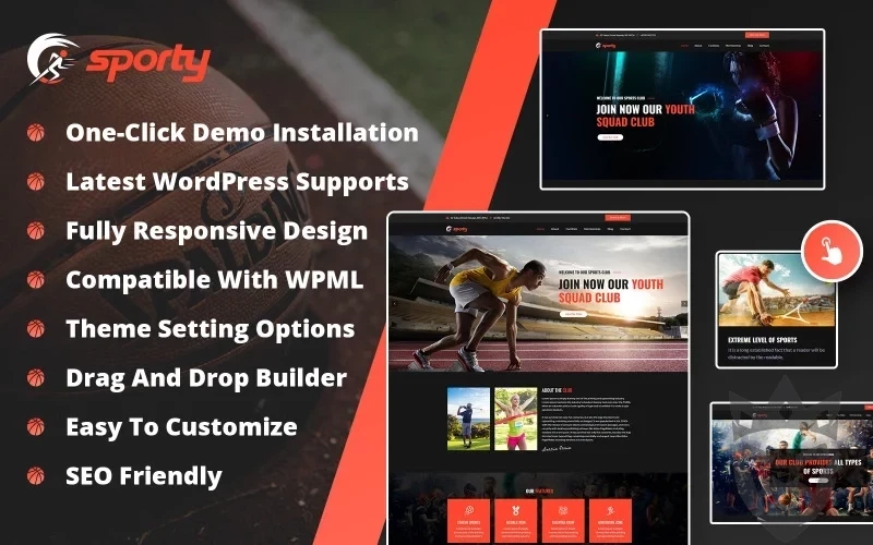 SPORTY - Sport Club WordPress Theme