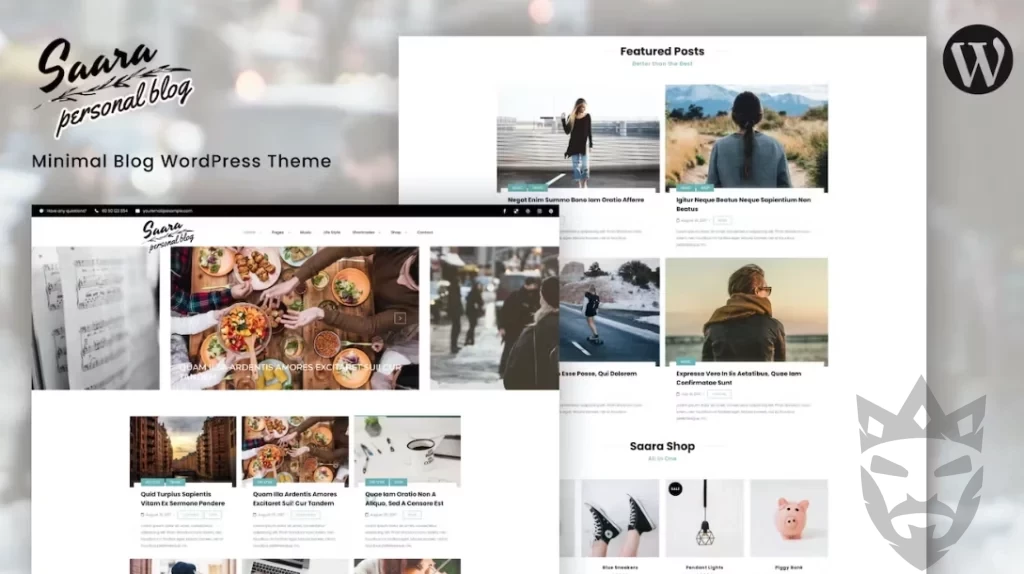 Saara - Minimal Blog WordPress Theme