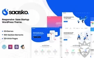 Saasko - Saas Startup WordPress Theme