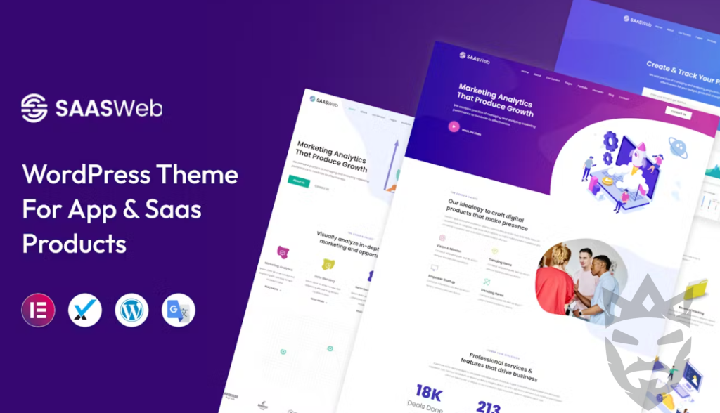 Saasweb - WordPress Theme For App  Saas Products