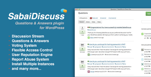 Sabai Discuss -  QA forum plugin for WordPress