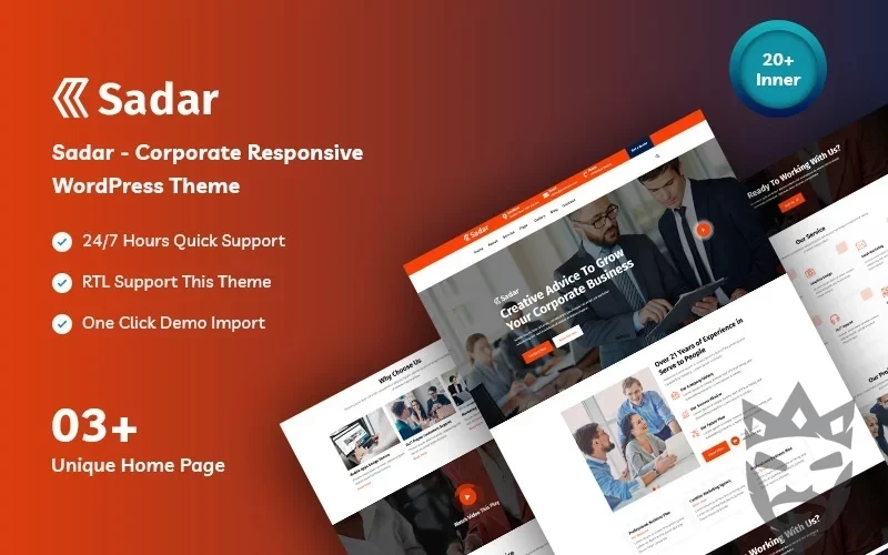 Sadar Corporate & Business WordPress Theme