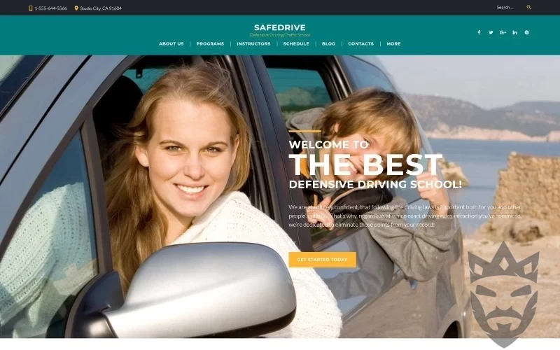 SafeDrive - Driving School Responsive WordPress Theme