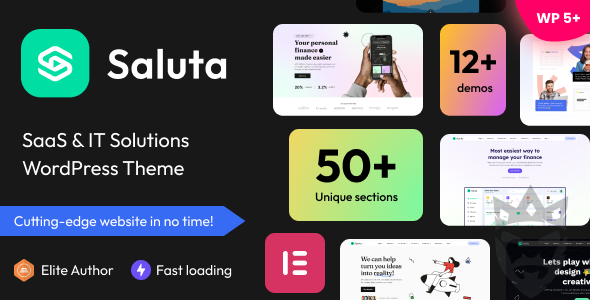 Saluta - SaaS  IT Solutions WordPress Theme