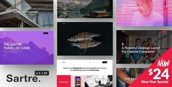 Sartre - Responsive Multipurpose WordPress Theme for Creatives