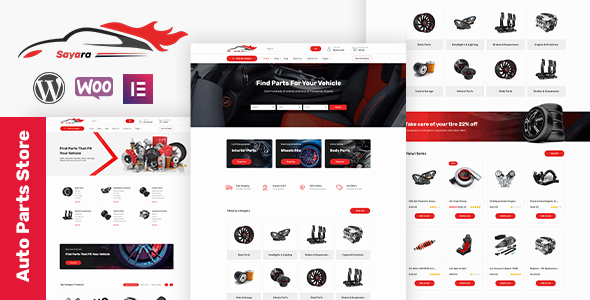 Sayara |  Auto Parts Store WooCommerce WordPress Theme