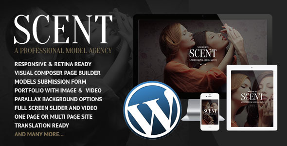 Scent - Model Agency WordPress Theme