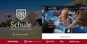 Schule - School  Education WordPress Theme with LMS