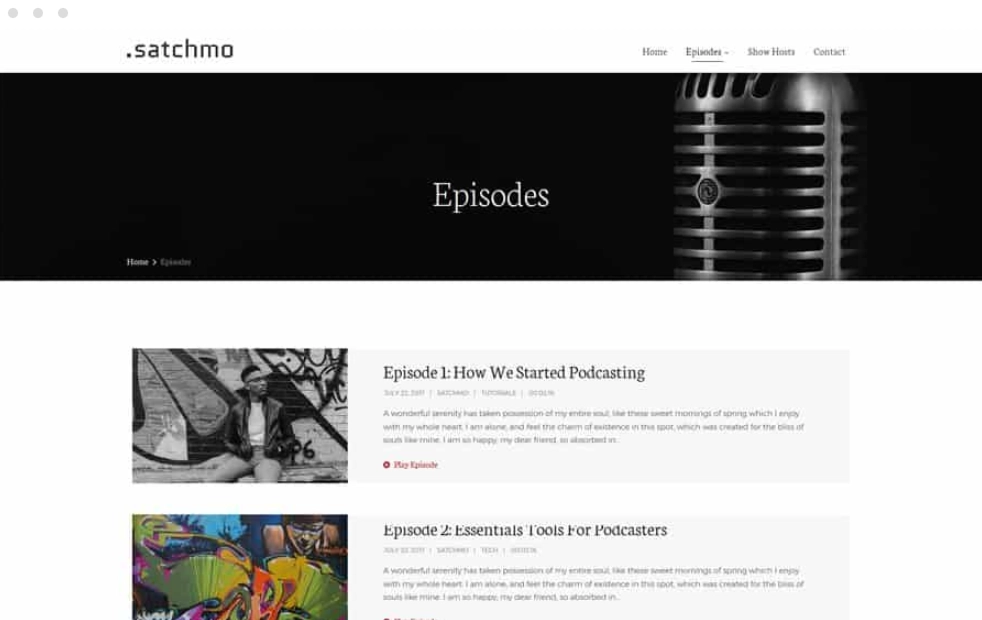 SecondLine – Satchmo WordPress Theme