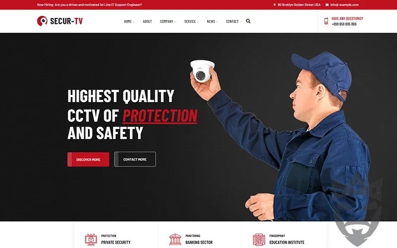 Securtv - CCTV and Security WordPress Theme