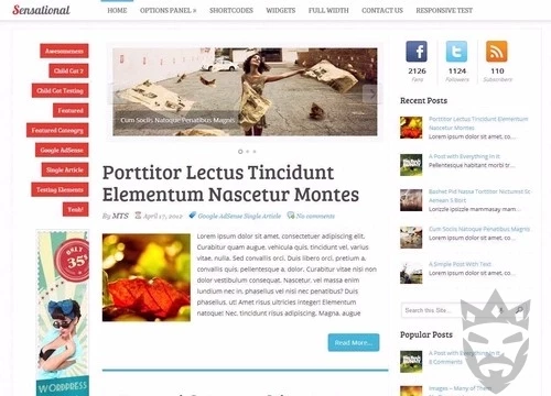 Sensational - WordPress Theme