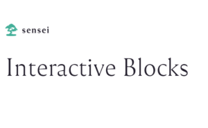 Sensei Interactive Blocks