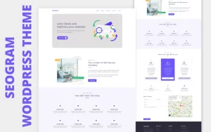 Seogram One Page WordPress Theme